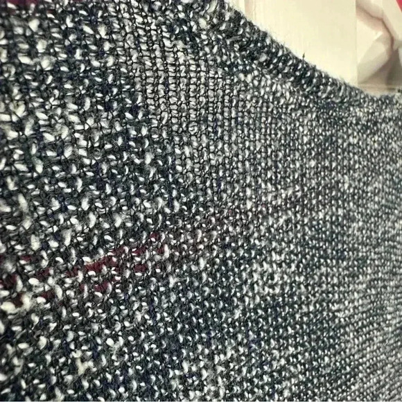 Joe Fresh Knit Shirt 3/4 Sleeves Oversized Marled Blue & White Size Extra Small - Picture 14 of 16